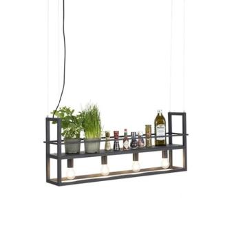 Okos lógólámpa fekete, WiFi-vel A60 - Cage Rack kép