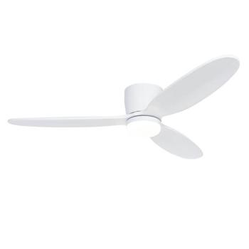 Okos mennyezeti ventilátor fehér 132 cm LED-del, Kelvinben szabályozható, távirányítóval - Sofio kép