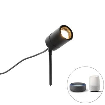 Okos modern tüskespot fekete IP44 WiFi-vel GU10 - Solo kép