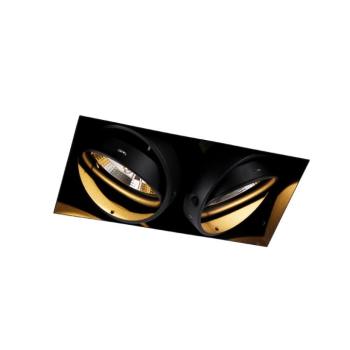 Okos süllyesztett spotlámpa fekete keret nélküli 2-lámpás 2 Wifi GU10 111mm-es - Oneon kép