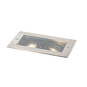 Okos Talajba Süllyesztett Spotlámpa Acél 2-Fényes Állítható IP65 2 GU10 50mm-es Fényforrással - Oneon kép