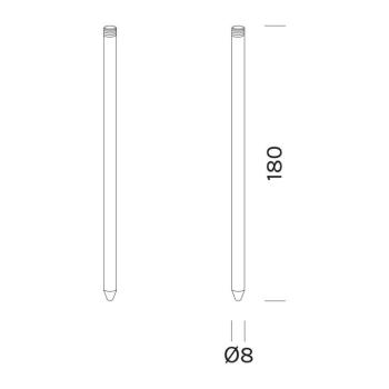 OLEV földszög Pepitohoz, két darab, alumínium kép