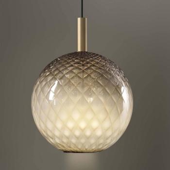 OLEV LED függesztett lámpa BEAM STICK NUANCE BALLOTON barna Ø 35 cm 927 kép