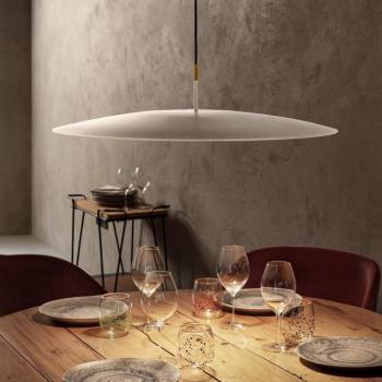 OLEV Overfly Plus LED függőlámpa fehér/arany Ø55cm kép