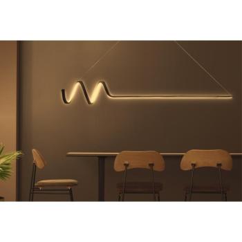 Opviq , 166PRG1207 , Waterwave , Fekete Színű , Csillár , LED Foglalattal kép