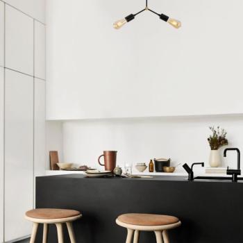 Opviq , 584TTM1255 , Sparrow - 1252 , Fekete Színű , Csillár , E27 Foglalattal kép