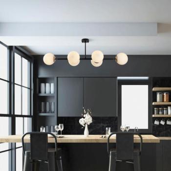 Opviq , 942FLG1208 , Fazli - 10486 , FeketeAntikKrém Színű , Csillár , E14 Foglalattal kép