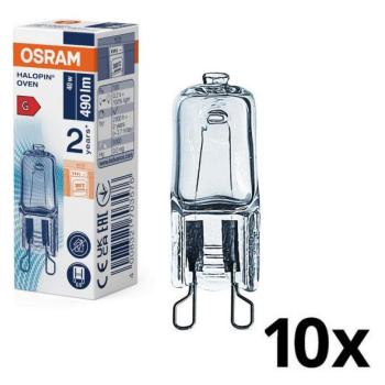 Osram 10 darabos csomag HALOPIN G9 sütőizzók 40W/230V 2700K  kép