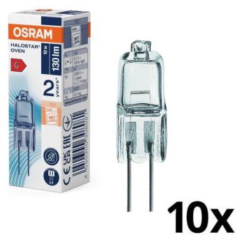 Osram 10 darabos készlet: HALOSTAR G4 sütőizzó 10W/12V, 2700K  kép