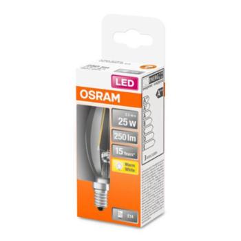 OSRAM Classic B LED lámpa E14 2,5W 2700K átlátszó kép