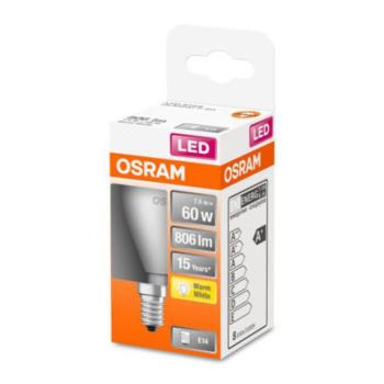 OSRAM Classic P LED lámpa E14 6,5W 2,700K matt kép
