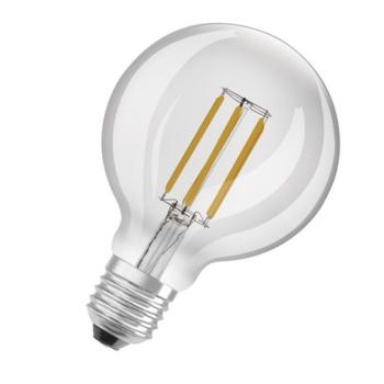 OSRAM , Energiatakarékos Filament CLASSIC Globe , LED égő , E27 , 3.8 W , 3000 K , Meleg fehér , IP20 , Átlátszó kép