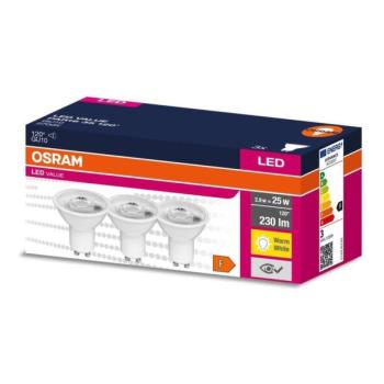 Osram KÉSZLET 3x LED Izzó PAR16 GU10/2,8W/230V 2700K 120°  kép