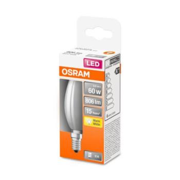 OSRAM LED gyertya E14 Classic B 5,5W 2700K matt kép