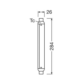 OSRAM LED izzócső S15, S19, 28,4 cm, 7 W, 2700 K kép