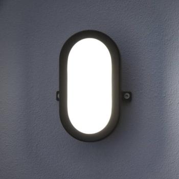 OSRAM LED kültéri falilámpa BULKHEAD, fekete 11 W műanyag IP54 kép