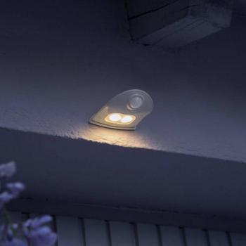 OSRAM LED kültéri falilámpa DOORLED DOWN, fehér, érzékelővel, elemmel kép