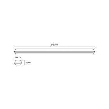 OSRAM LED nedvességálló lámpa SUBMARINE INTEGRATED, 148 cm, IP65 kép