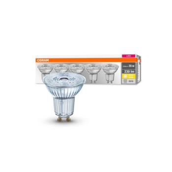 OSRAM LED reflektor GU10 2,6W 2 700K 230lm 36° 5db kép