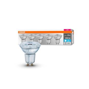 OSRAM LED reflektor GU10 2,6W 4 000K 230lm 36° 3db kép