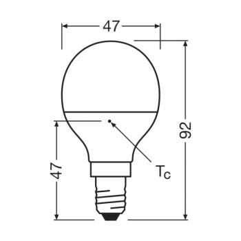 OSRAM LED Relax/Active/Sleep csepp E14 4.9W matt 827/840 kép
