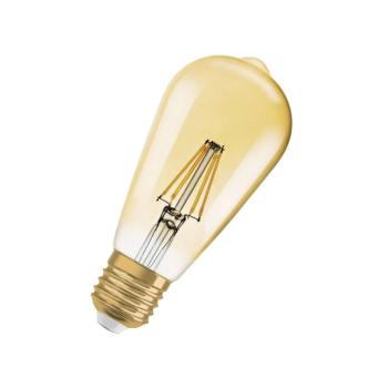 OSRAM LED Vintage 1906 Edison, arany, E27, 6,5 W, 824, dim. kép
