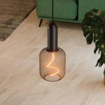 OSRAM VINTAGE 1906 ROUND lógó lámpa, fekete, fém Ø 10 cm kép