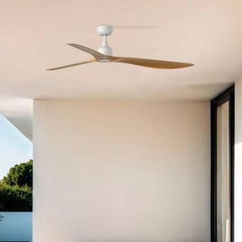 Outwood mennyezeti ventilátor, barna, DC, csendes, Ø 150 cm, IP44 kép