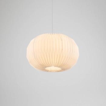 Papel függőlámpa, fehér kép