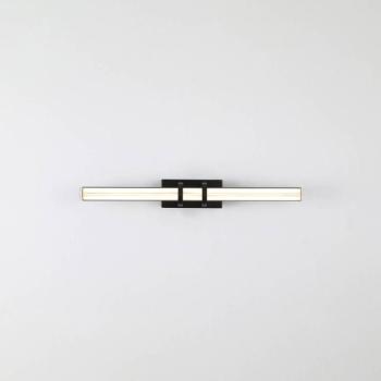 Parma LED fali lámpa, fekete, acél, üveg, IP44 kép