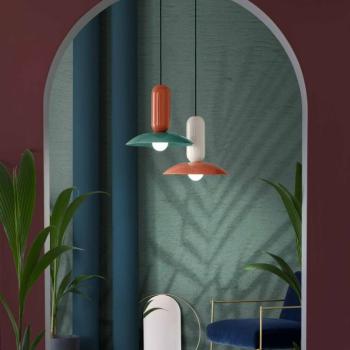 Pau függőlámpa, narancs/krém kép