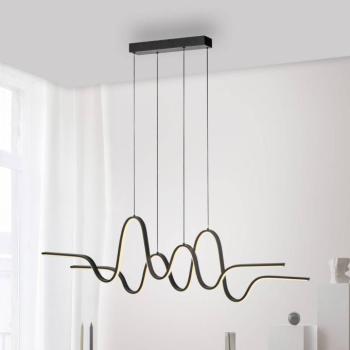 Paul Neuhaus Altitude LED-es függőlámpa, fekete, hossza 125 cm kép