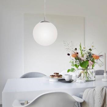 Paul Neuhaus Bolo függőlámpa, üvegárnyékoló, Ø 25cm kép