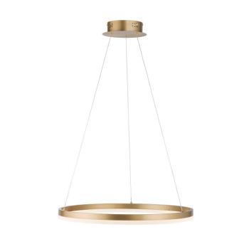 Paul Neuhaus LED-es függőlámpa Titus, Ø 60 cm, sárgaréz, fényerőszabályzóval kép