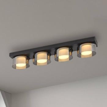 Paul Neuhaus LED mennyezeti lámpa Rika, 70 cm, üveg, fényerőszabályzó kép