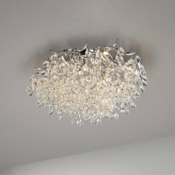 Paul Neuhaus Ricicle mennyezeti lámpa, kristály függőlámpa, Ø 60 cm kép