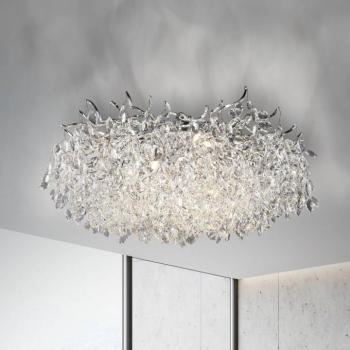 Paul Neuhaus Ricicle mennyezeti lámpa, kristály függőlámpa, Ø 80 cm kép