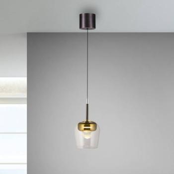 Paul Neuhaus Smart LED függőlámpa Q-Kon arany színű Ø 21 cm kép