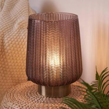 Pauleen Fancy Glamour E27-LED elem taupe/mess. kép