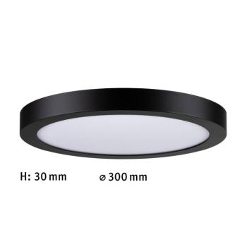 Paulmann Abia LED panel Ø 30cm 4 000K fekete kép
