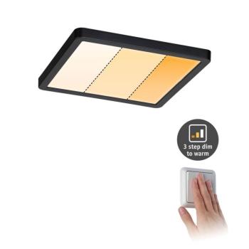 Paulmann Areo Panel dimtowarm szögl. fekete 17,5cm kép