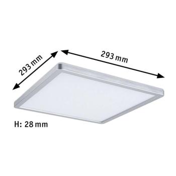 Paulmann Atria Shine Panel be/ki króm 830 29x29 kép