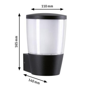 Paulmann Bako kültéri falilámpa E14 körbe világít kép