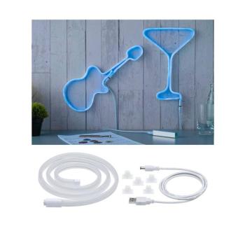 Paulmann LED csík Neon Colorflex USB 1m kék kép