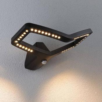 Paulmann LED érzékelős kültéri fali lámpa Alara, antracit, IP44 kép