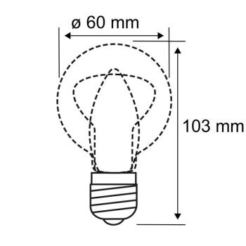 Paulmann LED izzó B22d A60 9W 2700K opál kép