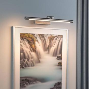 Paulmann Mingo LED-es képvilágító lámpa 41,5 cm alumínium, nyírfa. kép
