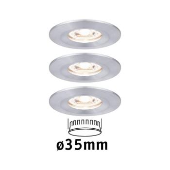 Paulmann Nova mini sülly. spot 3 db-os IP44 alu kép