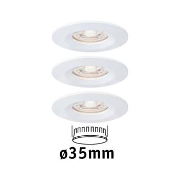 Paulmann Nova mini sülly. spot 3 db-os IP44 feh. kép