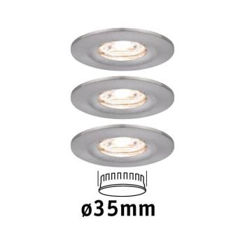 Paulmann Nova mini sülly. spot 3 db-os IP44 vas kép